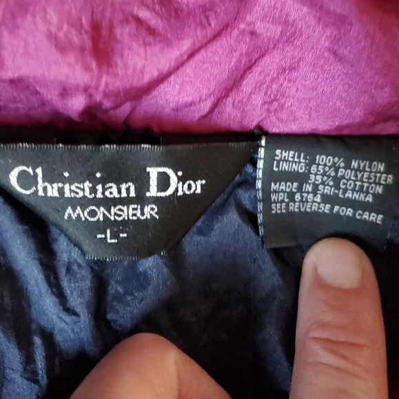 Vintage Christian Dior Monsieur Windbreaker. Men's Large. GVPWC.
